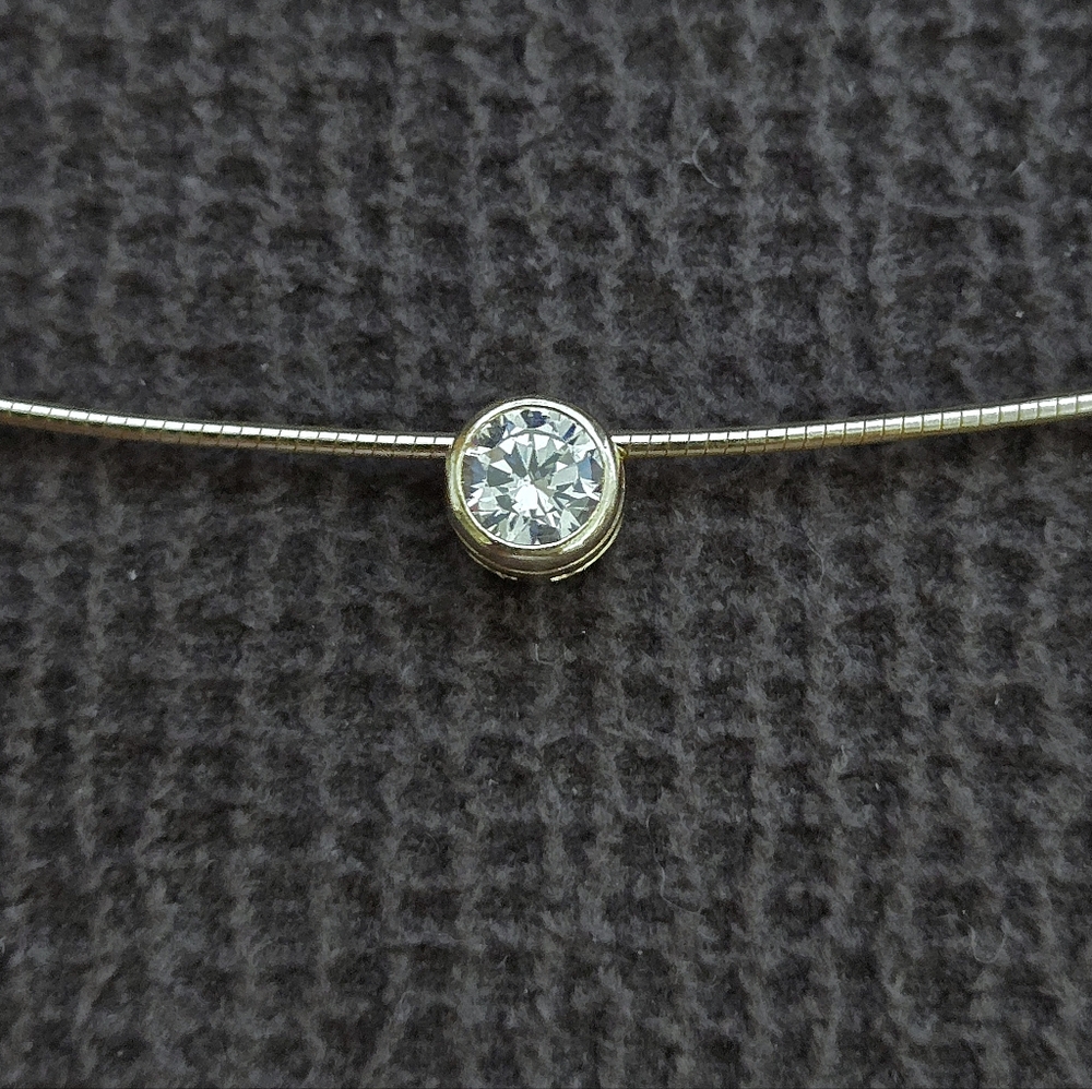 Mia Fiore Cubic Zirconia💎 Slider Necklace - NWT - Picture 13 of 16
